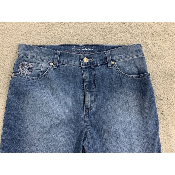 Gloria Vanderbilt American Slimming Effect Amanda Petite 10 Denim Jean Capris - Picture 2 of 15